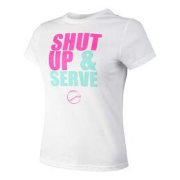 Tenisové Oblečení Tennis-Point Shut Up & Serve T-Shirt
